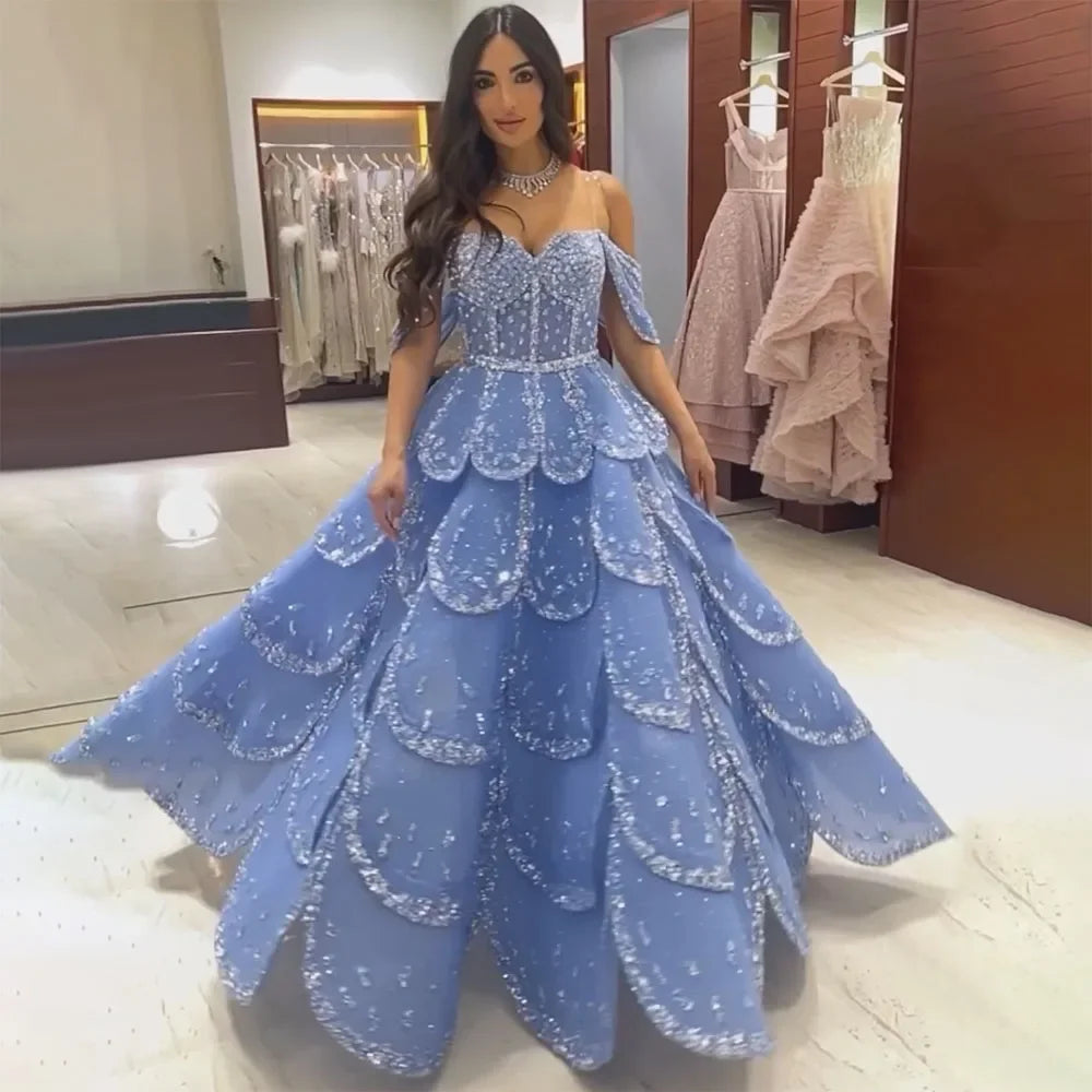 Unmissable Offer Serene Hill Dubai Arabic Blue A Line Luxury Beaded Bling Evening Dresses Gowns For Women Wedding Party 2024 LA72307 Unmissable Offer Serene Hill Dubai Arabic Blue A Line Luxury Beaded Bling Evening Dresses Gowns For Women Wedding Party 2024 LA72307
