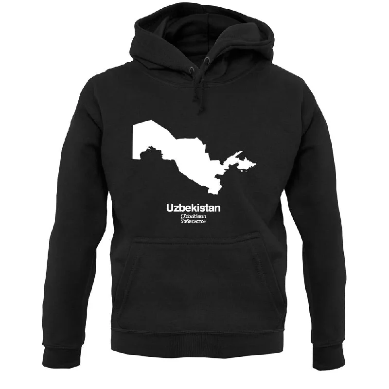 Huge Savings Uzbekistan Silhouette Unisex Hoodie