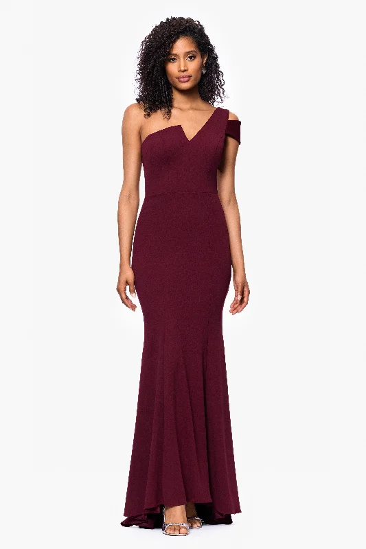 Fantastic Deals "Paulina" Cutout One Shoulder Floor Length Gown