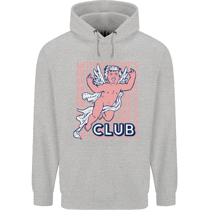 The Best Prices Anti Valentines Day Club Mens 80% Cotton Hoodie