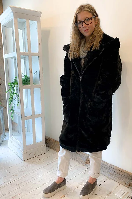 Limited Time Offer RD Style Faux Fur Hooded Coat