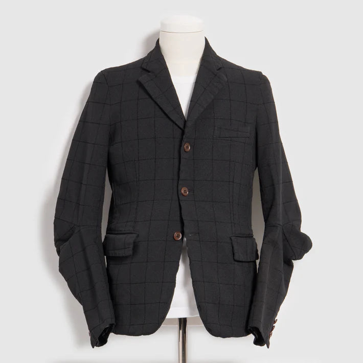 Mega Sale BLACK Comme des Garçons Tailored Check Jacket (Black)