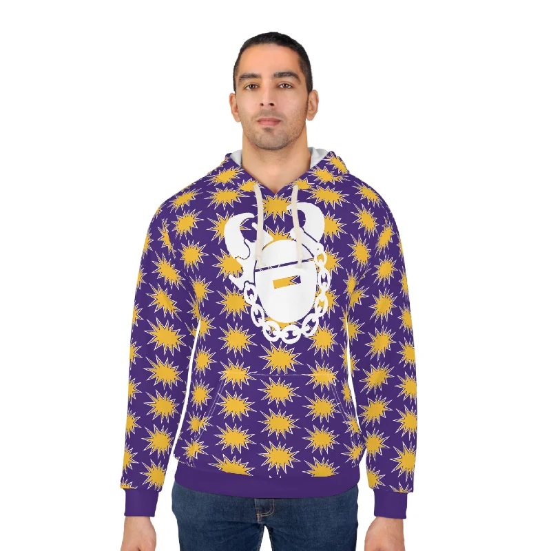 Shop and Save Unisex Pullover Hoodie - Booms - Game Day Helmet