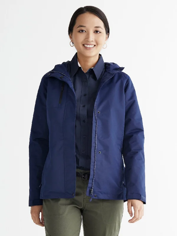 Deal Frenzy Ladies' All-Conditions Jacket - True Navy