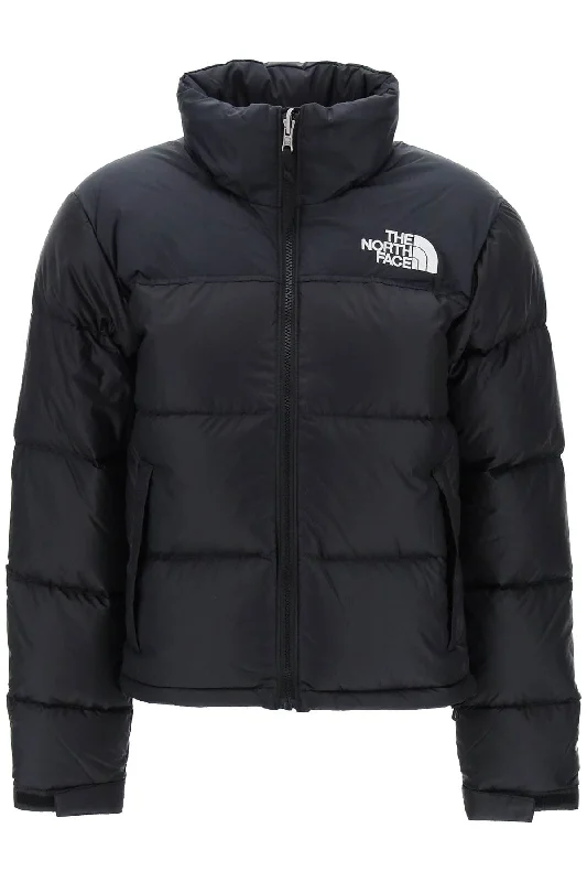 Savings Galore Ripstop Nylon Nuptse Cropped Down Jacket  - Black