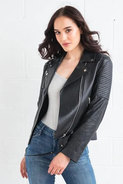 Deal of the Week Dea The Label WOMENS  REVENGE LEATHER BIKER JACKET