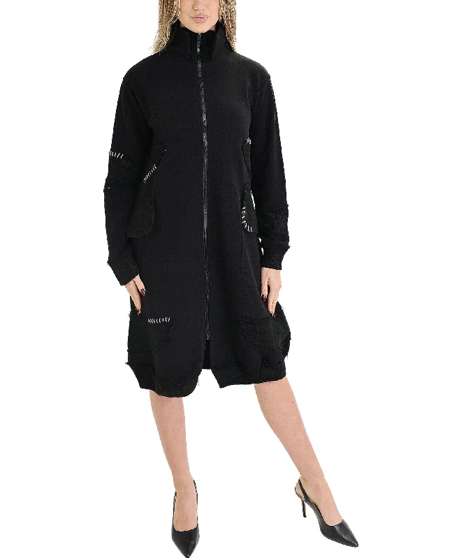 Overstock Sale Fleece & Knit Combo Dress