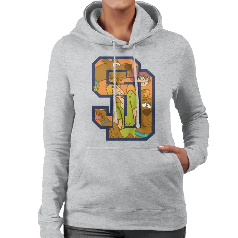 Final Markdown Scooby Doo Interlocking SD Women's Hooded Sweatshirt