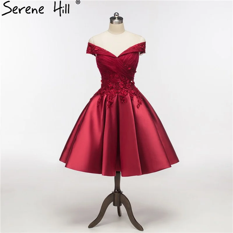 New Markdowns Wine Red Satin Cheap Evening Dresses Sleeveless HA2077