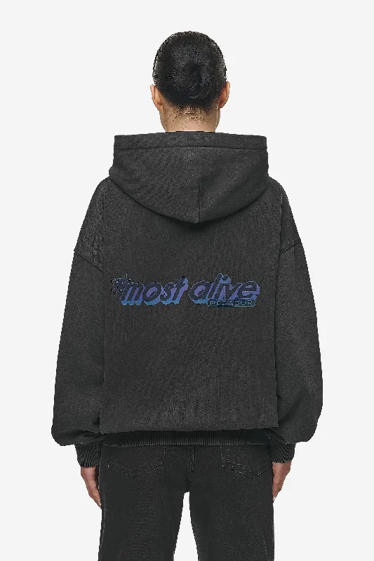Now or Never Thea Oversized Hoodie Vintage Black