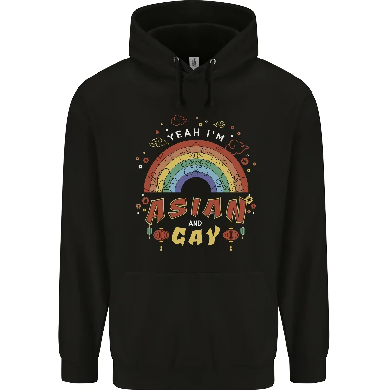 Price Blitz Asian and Gay Funny Gaysian LGBT Pride Mens 80% Cotton Hoodie
