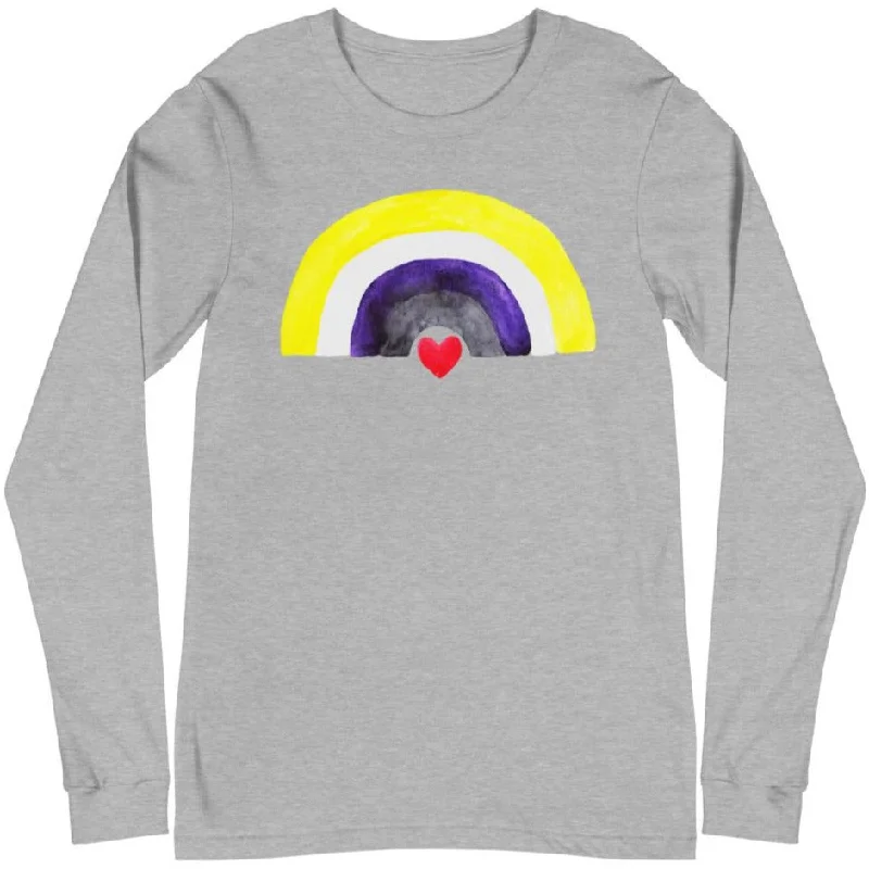 Mega Sale Non-Binary Rainbow Flag -- Long Sleeve