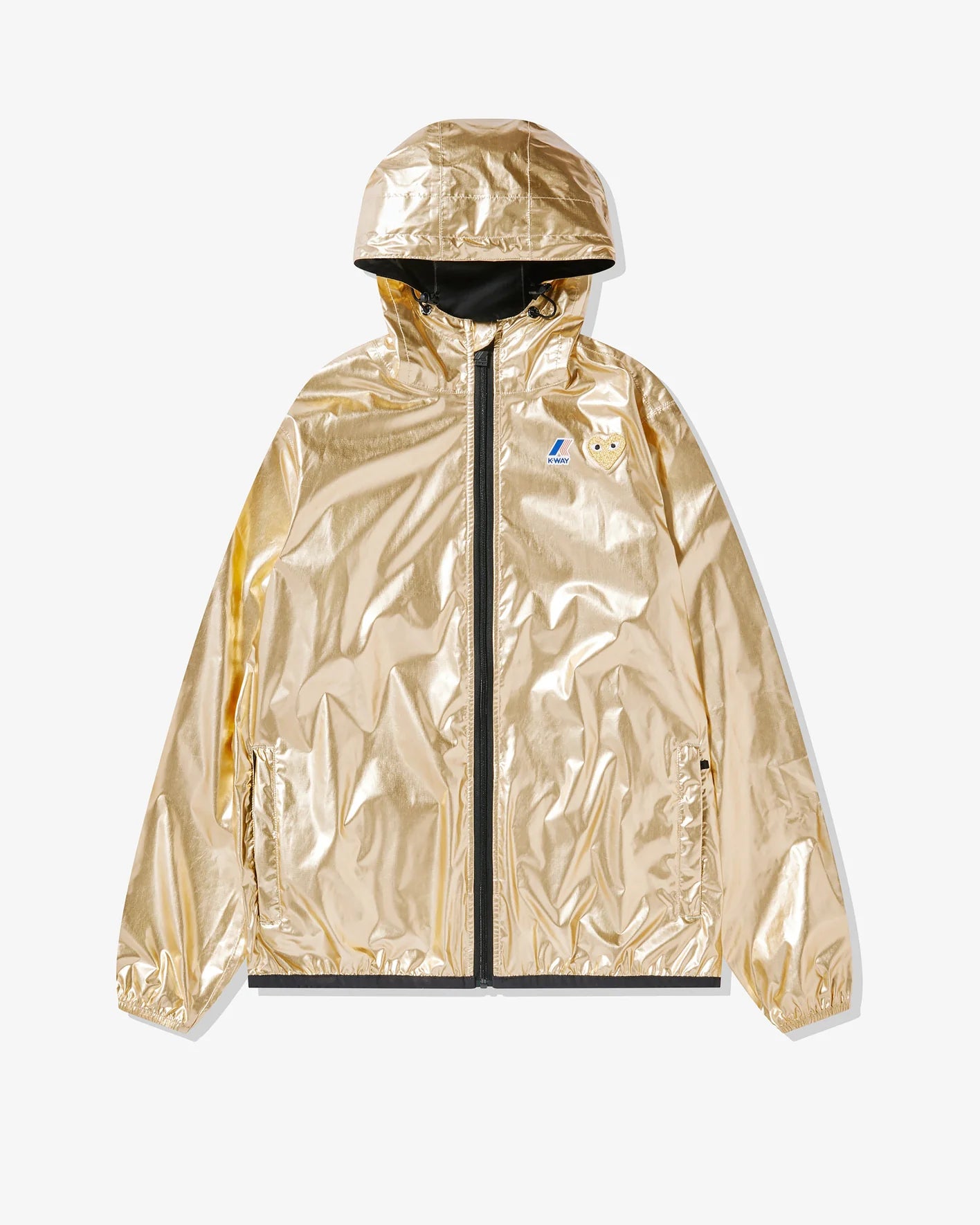 Fantastic Offers PLAY Comme des Garçons x K-Way Gold Heart Zip Jacket (Gold)