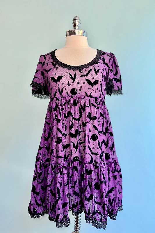 Hurry In Raven Dress in Potion Purple by Wax Poetic