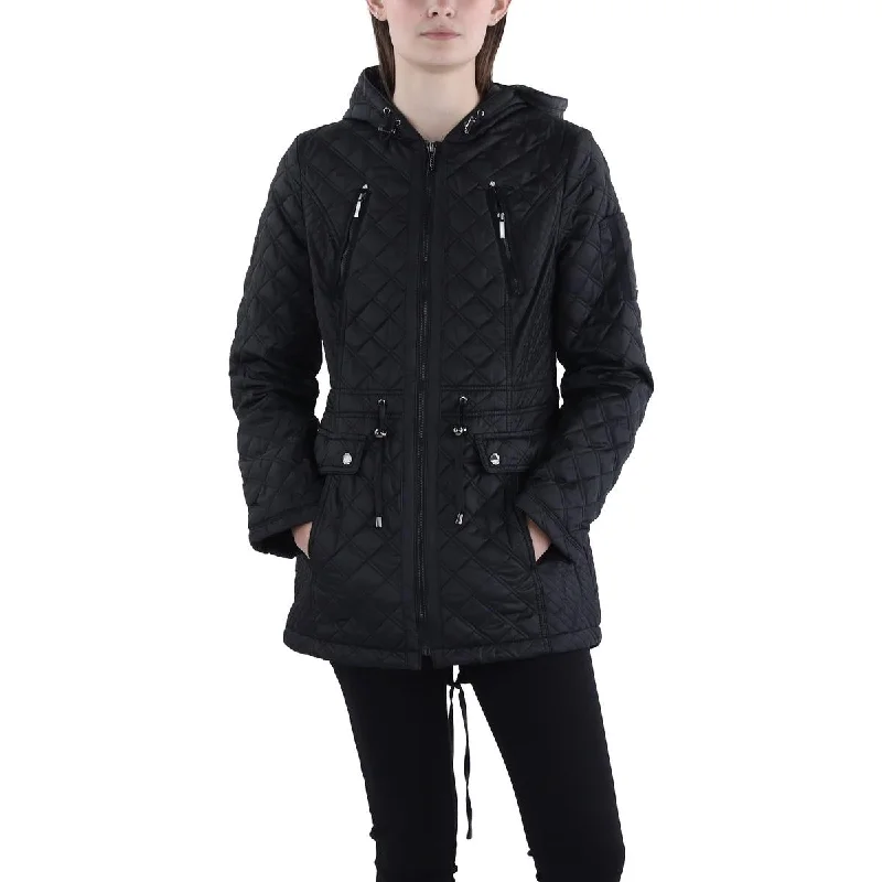 Super Sale Laundry by Shelli Segal Womens Quilted Hooded Puffer Jacket