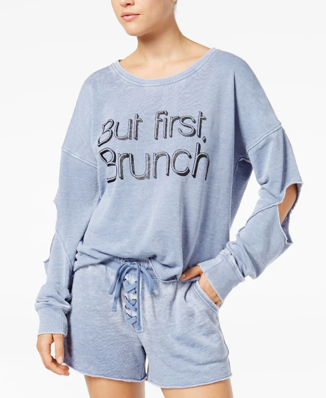 Anniversary Sale Material Girl Active Juniors Cutout Graphic Sweatshirt