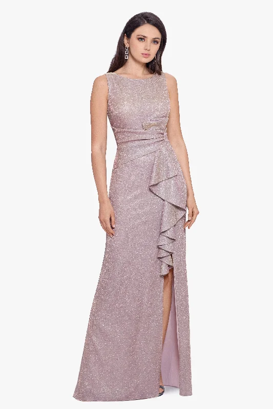 Referral Discount "Serene" Long Galaxy Glitter Dress