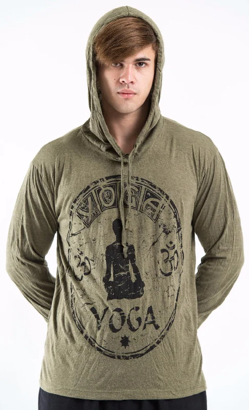 Great Bargains Sure Design Unisex Infinitee Yoga Stamp Hoodie Green