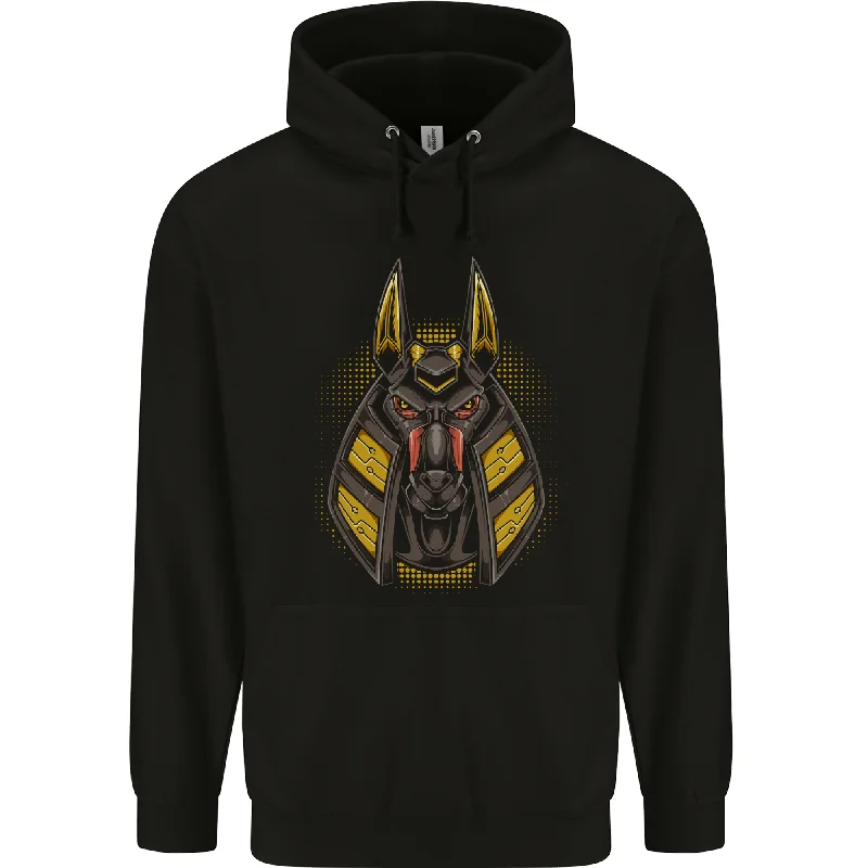 Weekend Deal Anubis Egyptian God Mens 80% Cotton Hoodie