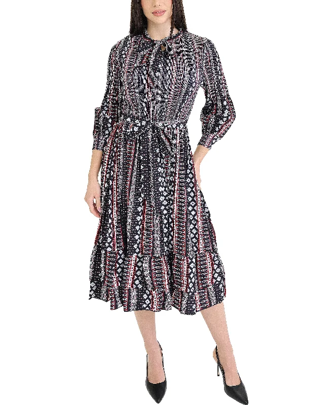 Deal Frenzy Printed Crinkle Dress
