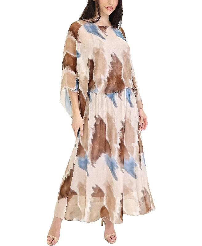 Special Buy Silk Maxi Dress w/ Silk Top Set- 2 Pc Set