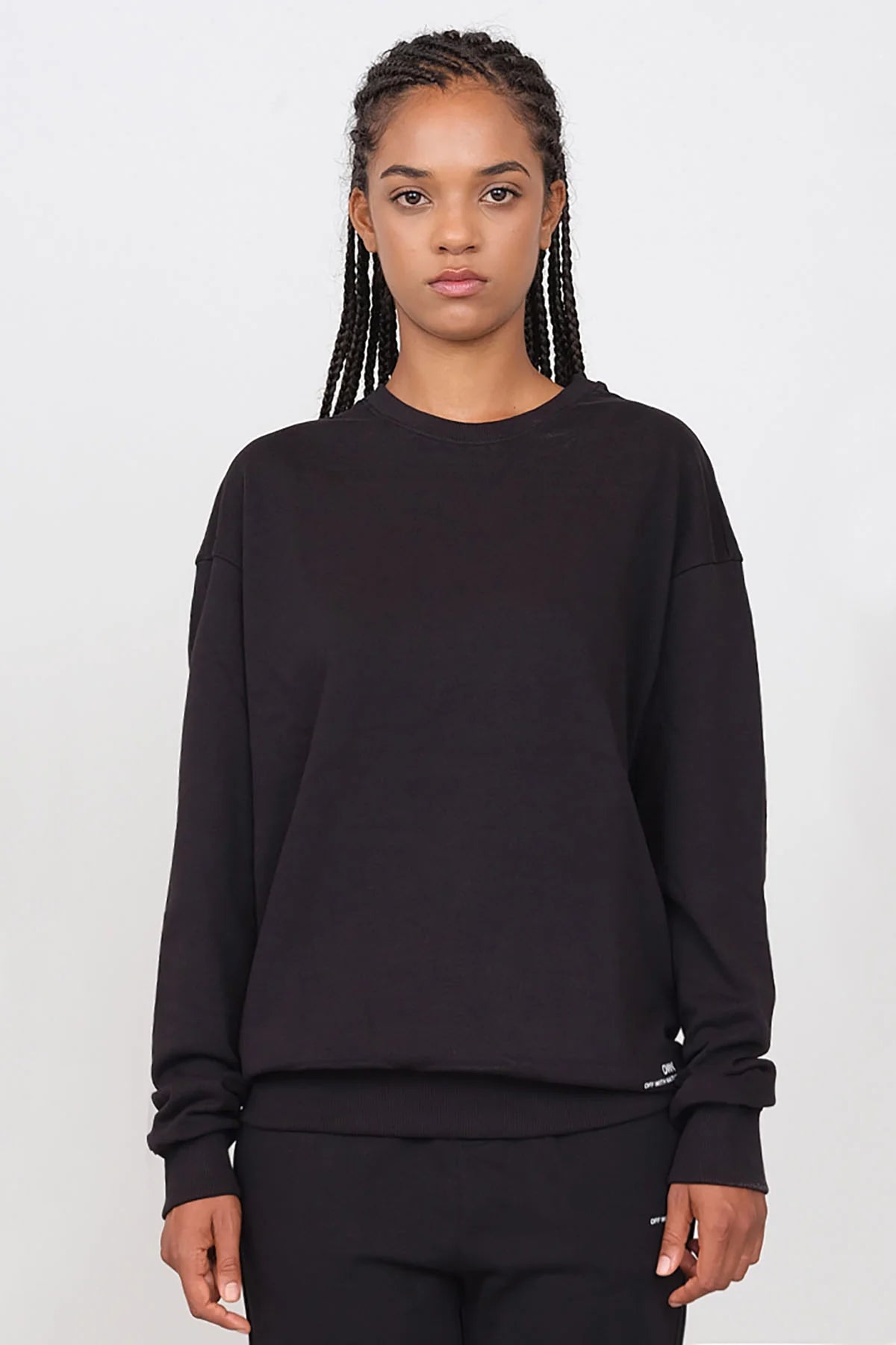 Amazing Deals Women's Crewneck Sweatshirt Black