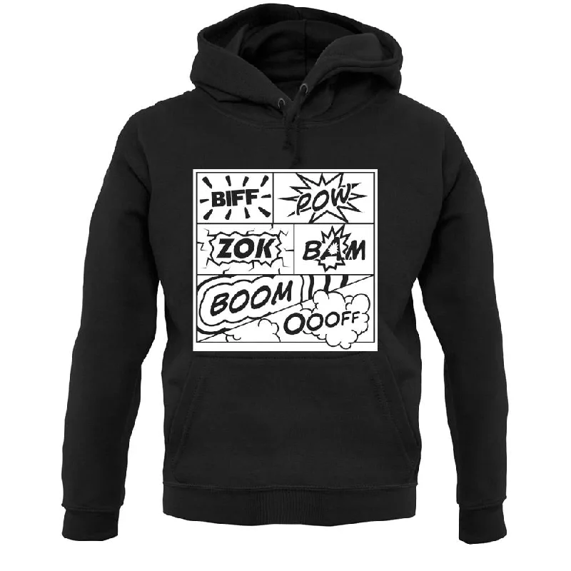 Deal Dash Biff Pow Bam Comic book Unisex Hoodie