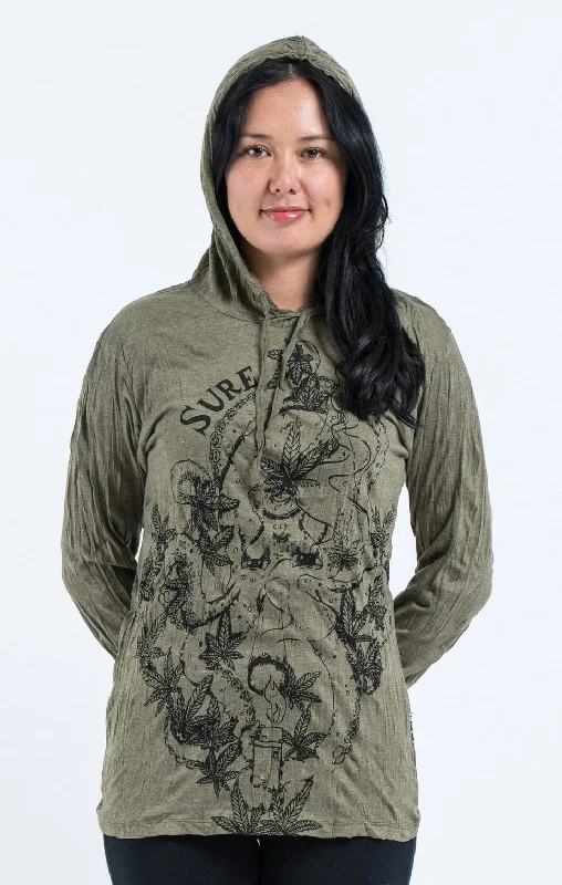 Bargain Blast Sure Design Unisex Octopus Weed Hoodie Green