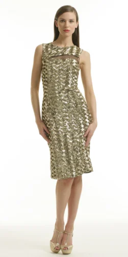 Special Savings Sequin Cut Out Dress