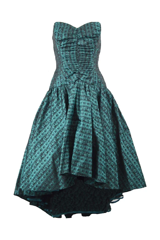 Daily Specials Vintage Women's Jacquard Evening Dress, 1980s