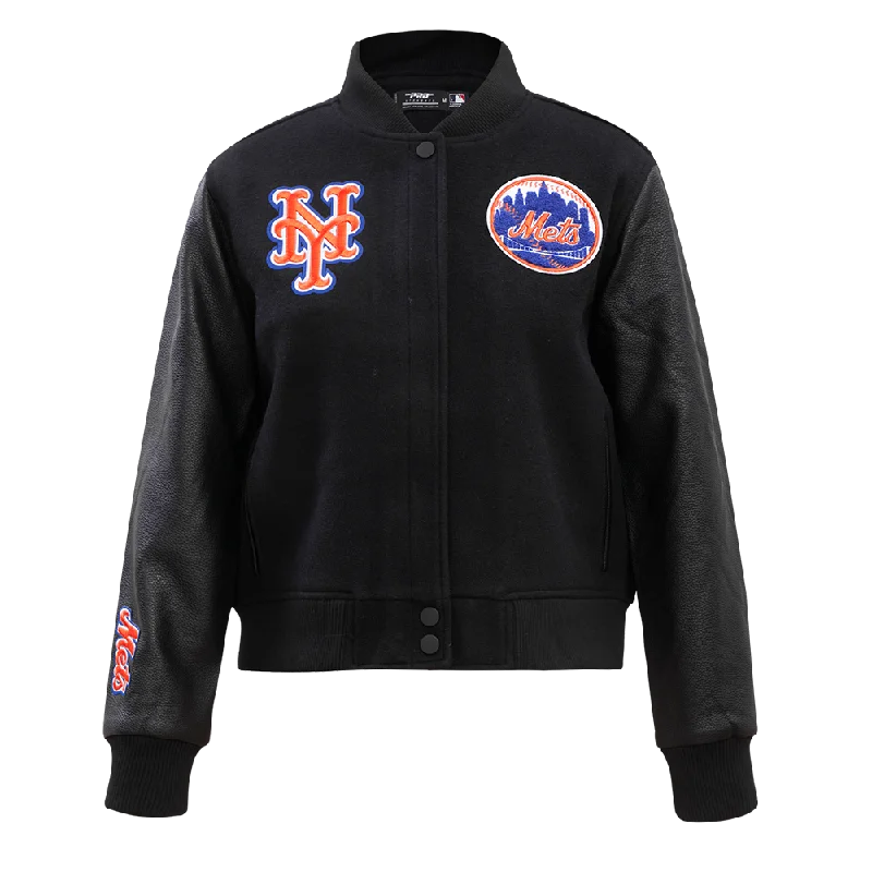 Closeout CHAMARRA UNIVERSITARIA MLB NEW YORK METS CLASSIC ESSENTIALS PARA MUJER