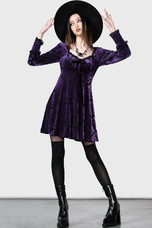 Price Blitz Sitri Long Sleeve Dress [PURPLE]
