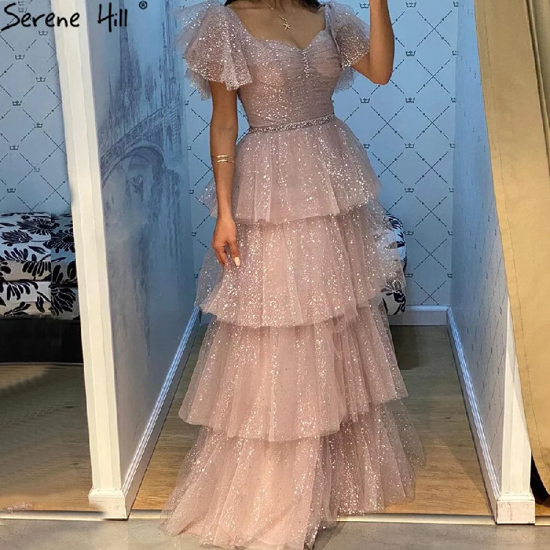 Price Buster Serene Hill Pink Sexy Luxury Evening Dresses Gowns 2024 A-Line Glitter Tiered Princess For Women Party LA70924 Price Buster Serene Hill Pink Sexy Luxury Evening Dresses Gowns 2024 A-Line Glitter Tiered Princess For Women Party LA70924