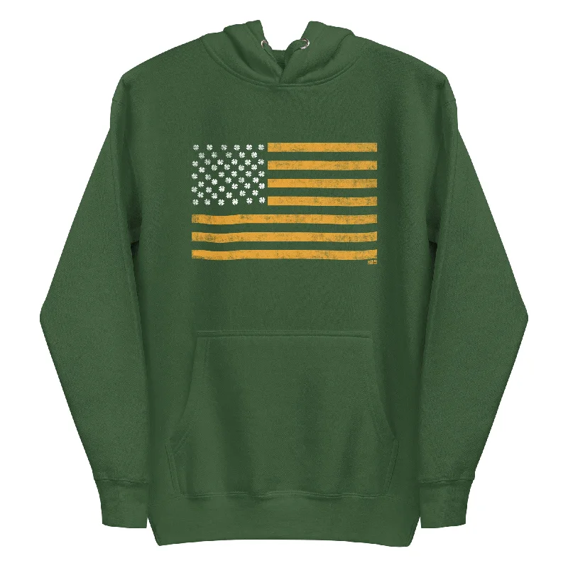 Hot Deal Irish American Classic Fleece Pullover Hoodie