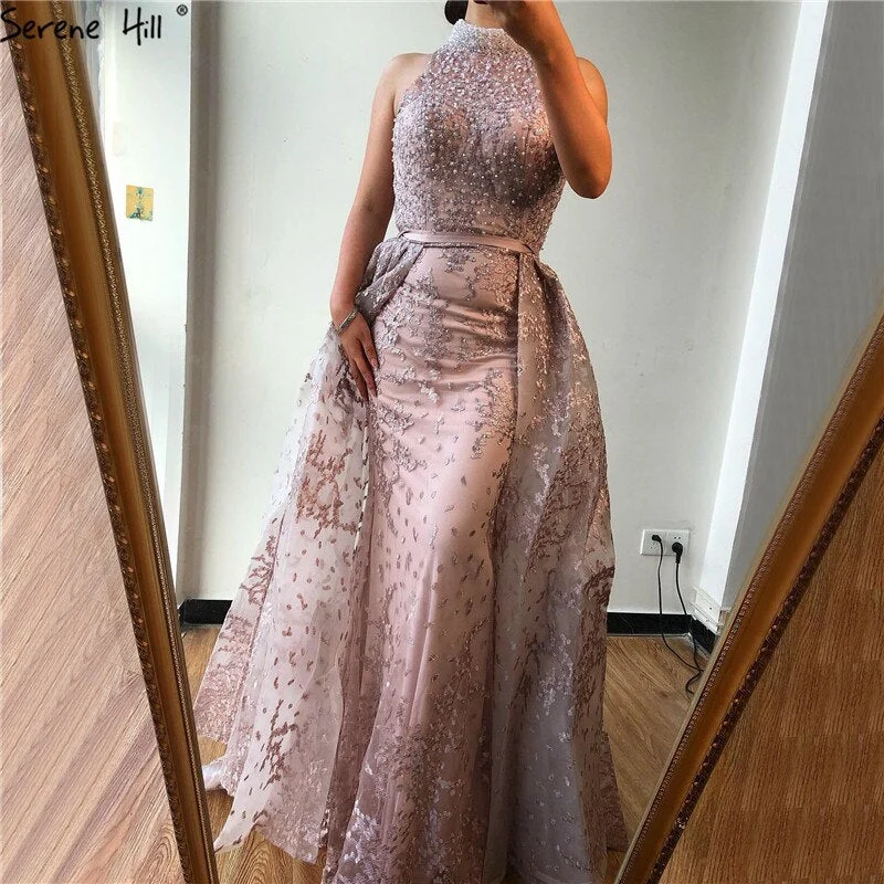 Hurry In Grey Dubai Design Sleeveless Sexy Evening Dresses 2024 Embroidery Diamonds Mermaid Formal Dress Real Photo LA70014 Hurry In Grey Dubai Design Sleeveless Sexy Evening Dresses 2024 Embroidery Diamonds Mermaid Formal Dress Real Photo LA70014