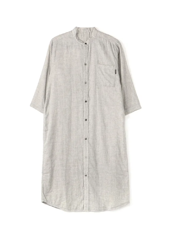 Weekend Deal DOUBLE GAUZE OPEN FRONT 3/4 SLEEVE DRESS (M)