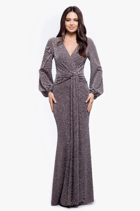 Weekend Flash Sale "Clara" Long Sleeve Glitter Knit Knot Dress