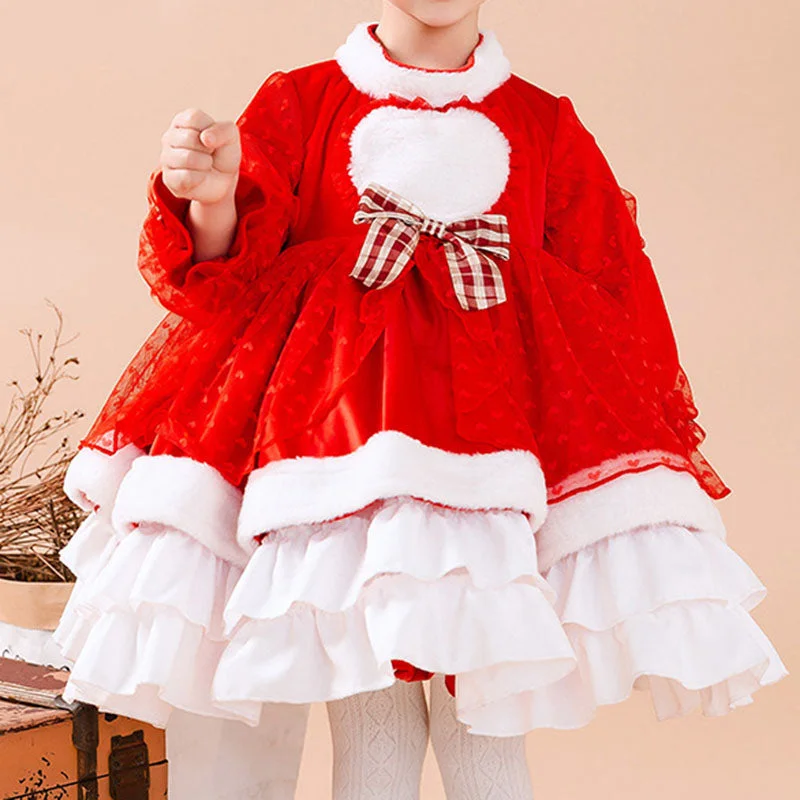 Price Reduction Baby Girl Dress Toddler Prom Princess Winter Red Lace Plush Fluffy Birthday Party Dress Price Reduction Baby Girl Dress Toddler Prom Princess Winter Red Lace Plush Fluffy Birthday Party Dress
