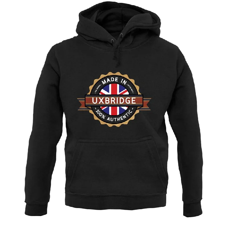 New Markdowns Made In Uxbridge 100% Authentic Unisex Hoodie