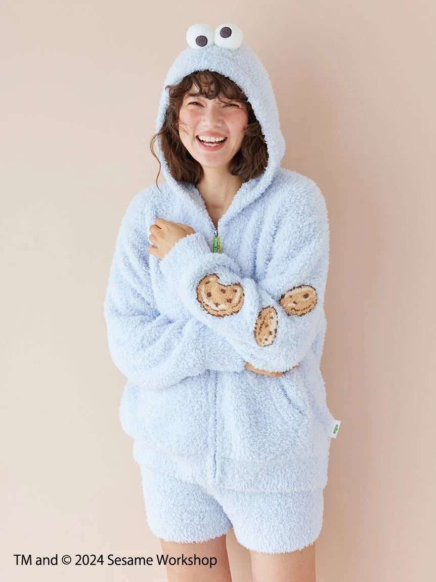 Exclusive Online Offer 【SESAME STREET】Cookie Monster Hoodie and Shorts Set