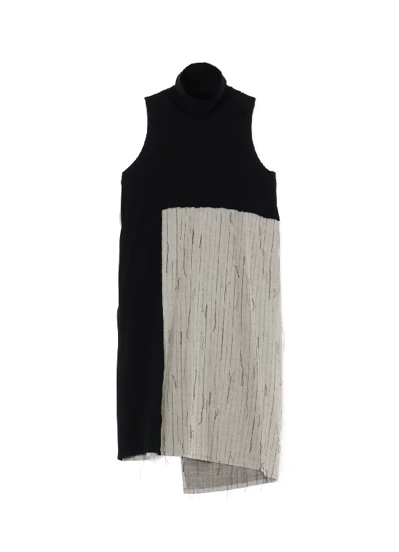 Exclusive Savings SLEEVELESS KNITTED TURTLENECK DRESS