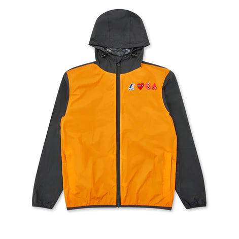 Today's Special Play CDG x K-Way Half Zip Jacket (Orange/Black)