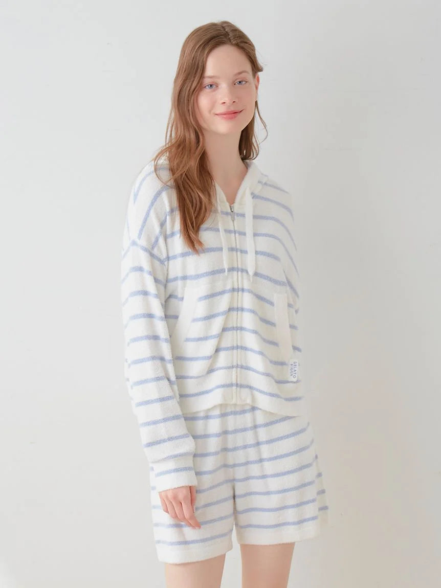 Big Discounts Smoothie Striped Soft Zip Up Hoodie