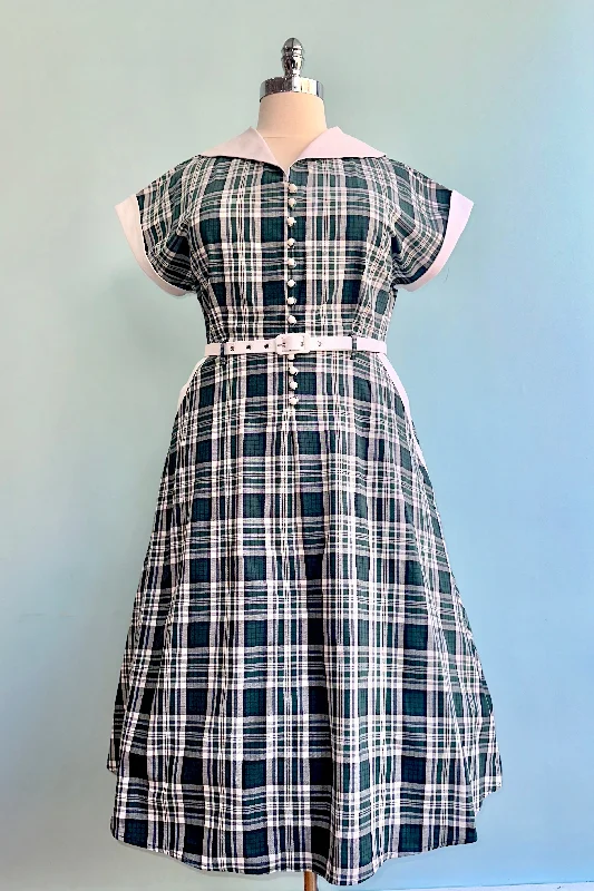 Today’s Special Emerald Plaid Cotton Marjorie Dress by Collectif