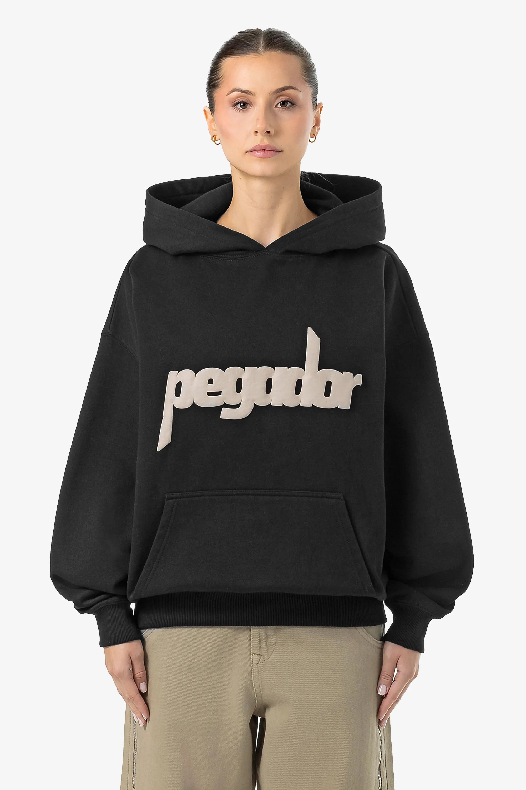 Limited Edition Bonnie Oversized Hoodie Washed Black