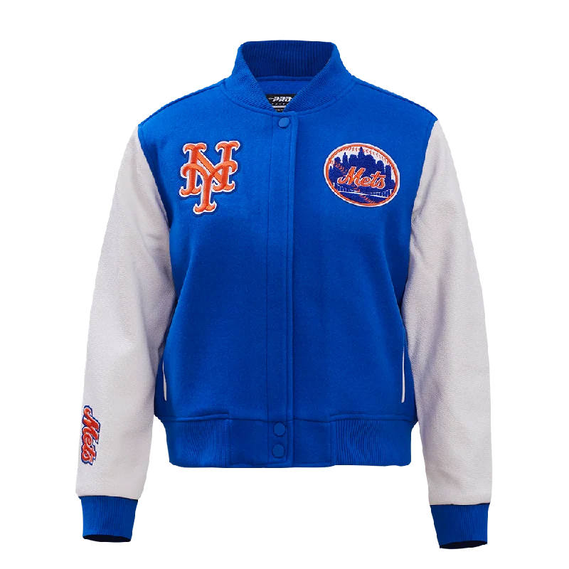 Price Fest CHAMARRA UNIVERSITARIA MLB NEW YORK METS CLASSIC ESSENTIALS PARA MUJER