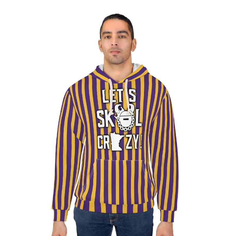 Friends and Family Sale Unisex Pullover Hoodie - Stripes - Let's go Crazy!