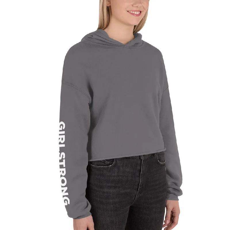 Price Cut EVERYDAY GIRLSTRONG FLEECE CROPPED HOODIE STORM