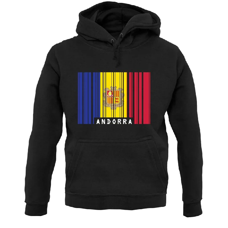 Must-Have Deals Andorra Barcode Style Flag Unisex Hoodie