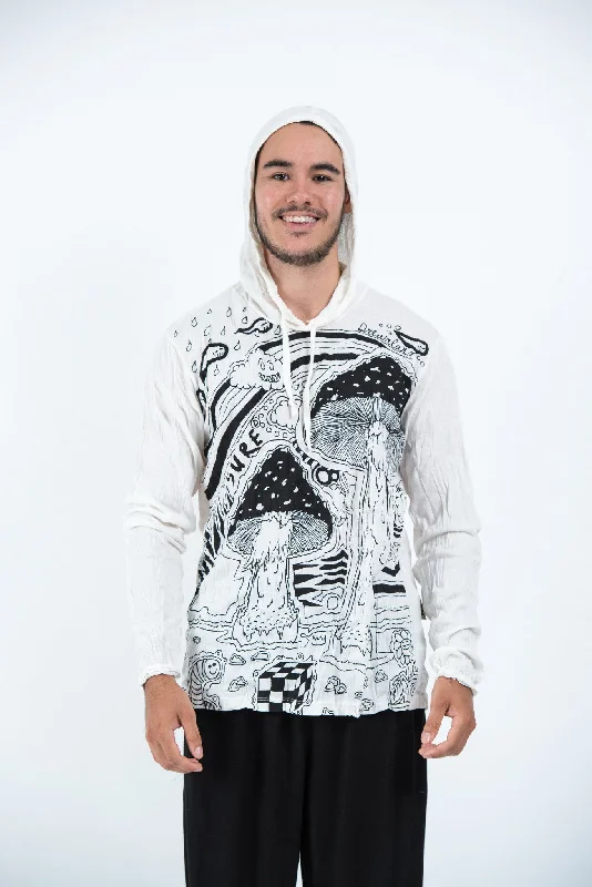 Epic Deals Sure Design Unisex Magic Mushroom Hoodie White